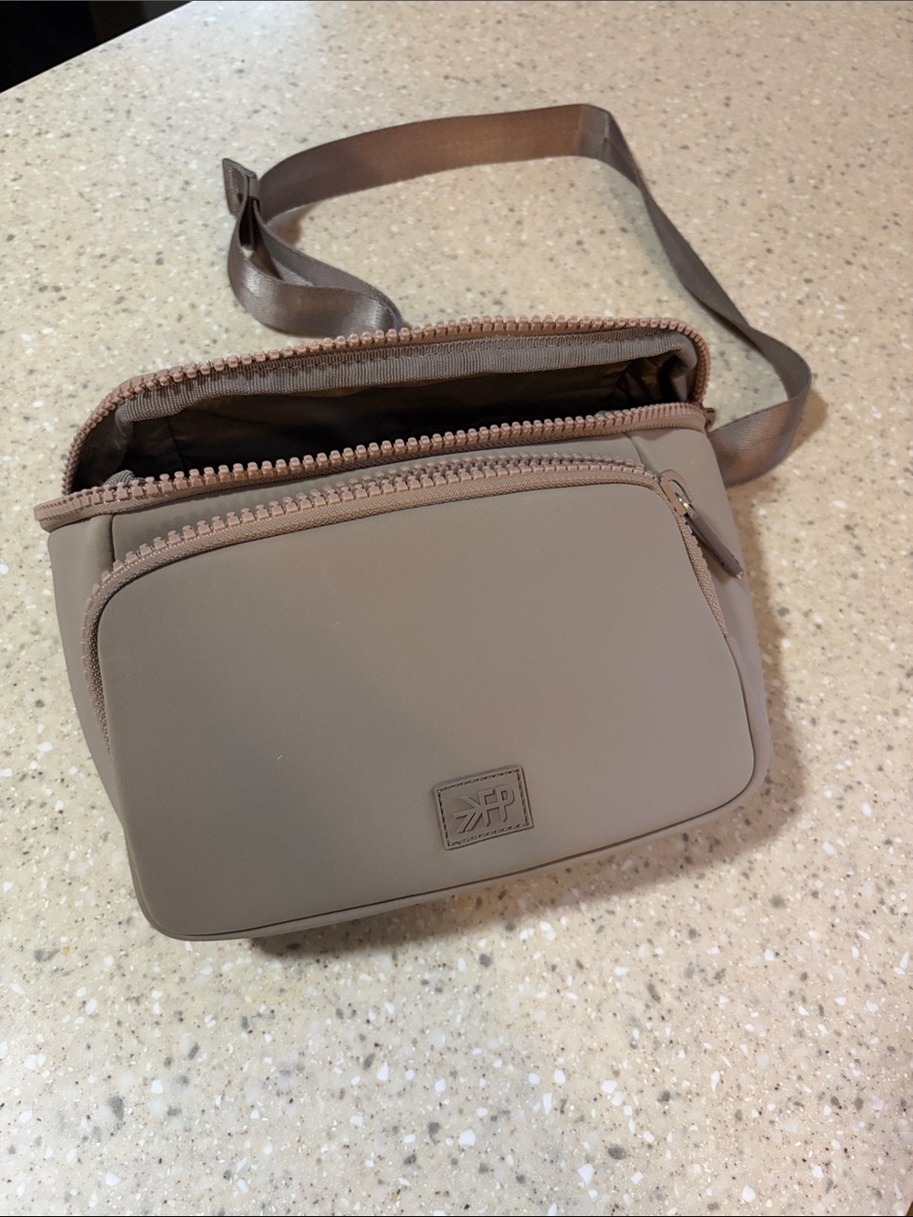 Taupe Fannypack Bag